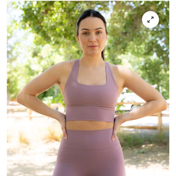 Mauve Sports Bra and Leggings Set - Picture 3 of 3